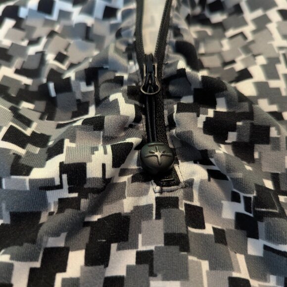 Soybu Activewear Quarter Zip Top Size Small Gray/Black/White - Picture 10 of 15